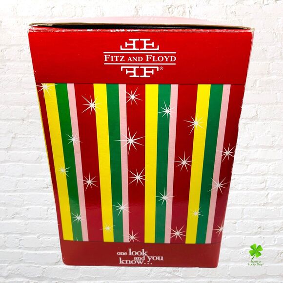 Snowflake And Jake Fitz And Floyd Candy Bowl Serving Christmas Dog Reindeer - Picture 6 of 16